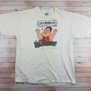 Vintage 1994 Klintstones Bill Clinton Flintstones Funny Parody Single Stitch Tee